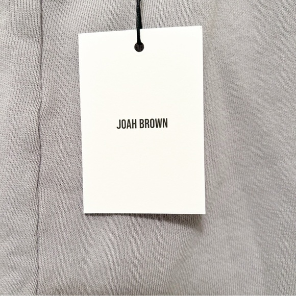 Joah Brown Fitted Terry Sweat Short Grey S/M NWT - Picture 6 of 6